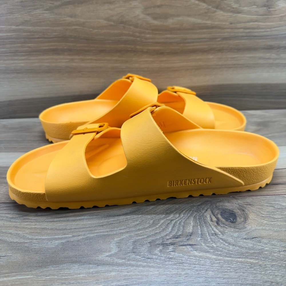 Birkenstock Arizona Eva Orange Sandals 10 W EU 41 Rubber Slide Travel Resort - Picture 6 of 11